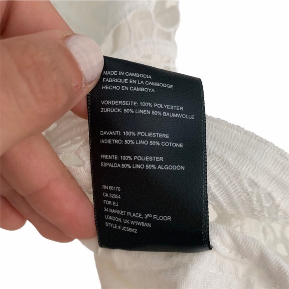 JAMES COVIELLO White Martigues Lace Shell Sleeveless Blouse size XS - Picture 7 of 11